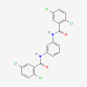 molecular formula C20H12Cl4N2O2 B4857380 N,N'-1,3-phenylenebis(2,5-dichlorobenzamide) 