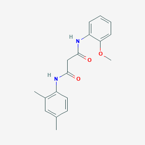 molecular formula C18H20N2O3 B4857421 N-(2,4-dimethylphenyl)-N'-(2-methoxyphenyl)malonamide 
