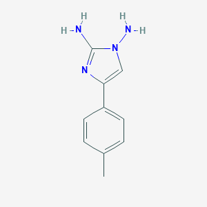 molecular formula C10H12N4 B485745 4-(4-Methylphenyl)-1H-imidazole-1,2-diamine CAS No. 15965-80-7