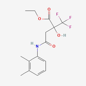 molecular formula C15H18F3NO4 B4857451 ethyl 4-[(2,3-dimethylphenyl)amino]-2-hydroxy-4-oxo-2-(trifluoromethyl)butanoate 