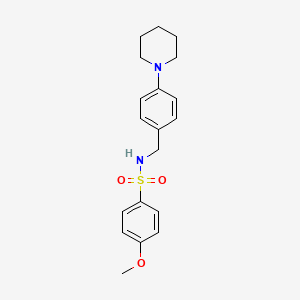 molecular formula C19H24N2O3S B4857474 4-methoxy-N-[4-(1-piperidinyl)benzyl]benzenesulfonamide 