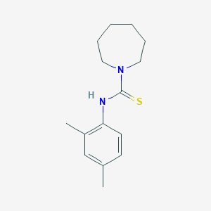 molecular formula C15H22N2S B4857735 N-(2,4-dimethylphenyl)-1-azepanecarbothioamide 