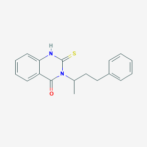 molecular formula C18H18N2OS B4857824 3-(4-phenylbutan-2-yl)-2-sulfanylquinazolin-4(3H)-one 