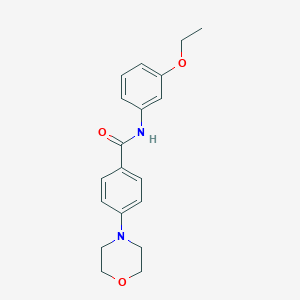 molecular formula C19H22N2O3 B4857834 N-(3-ethoxyphenyl)-4-(4-morpholinyl)benzamide 