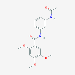 molecular formula C18H20N2O5 B4857903 N-(3-acetamidophenyl)-2,4,5-trimethoxybenzamide 