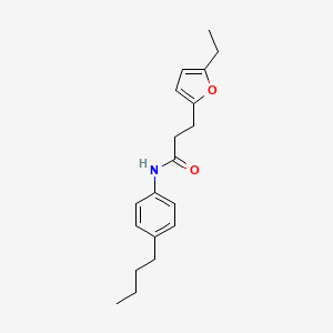 molecular formula C19H25NO2 B4857957 N-(4-butylphenyl)-3-(5-ethylfuran-2-yl)propanamide 