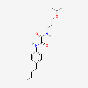 molecular formula C18H28N2O3 B4858035 N-(4-butylphenyl)-N'-[3-(propan-2-yloxy)propyl]ethanediamide 