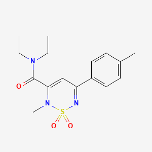 molecular formula C16H21N3O3S B4858170 N,N-diethyl-2-methyl-5-(4-methylphenyl)-2H-1,2,6-thiadiazine-3-carboxamide 1,1-dioxide 