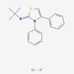 molecular formula C19H21BrN2S B4858402 N-tert-butyl-3,4-diphenyl-1,3-thiazol-2-imine;hydrobromide 
