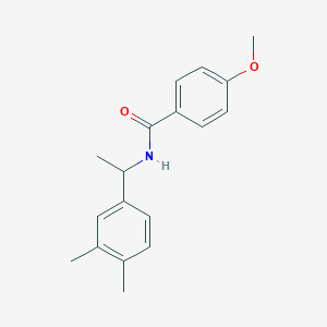 molecular formula C18H21NO2 B4858715 N-[1-(3,4-dimethylphenyl)ethyl]-4-methoxybenzamide 