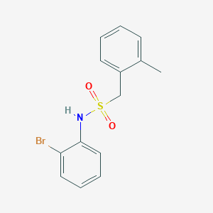 molecular formula C14H14BrNO2S B4858822 N-(2-bromophenyl)-1-(2-methylphenyl)methanesulfonamide 