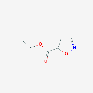 molecular formula C6H9NO3 B048589 Ethyl 4,5-dihydroisoxazole-5-carboxylate CAS No. 114120-87-5