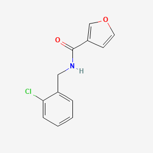 molecular formula C12H10ClNO2 B4858918 N-(2-chlorobenzyl)furan-3-carboxamide 
