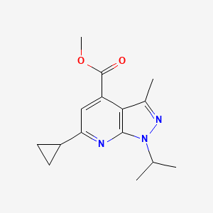 molecular formula C15H19N3O2 B4859076 methyl 6-cyclopropyl-1-isopropyl-3-methyl-1H-pyrazolo[3,4-b]pyridine-4-carboxylate 