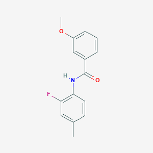 molecular formula C15H14FNO2 B4859220 N-(2-fluoro-4-methylphenyl)-3-methoxybenzamide CAS No. 923729-62-8