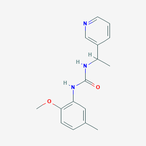 molecular formula C16H19N3O2 B4859537 N-(2-METHOXY-5-METHYLPHENYL)-N'-[1-(3-PYRIDYL)ETHYL]UREA 