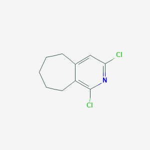 molecular formula C10H11Cl2N B048596 1,3-Dichloro-6,7,8,9-tetrahydro-5H-cyclohepta[c]pyridine CAS No. 114722-54-2