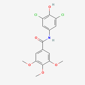 molecular formula C16H15Cl2NO5 B4859680 N-(3,5-dichloro-4-hydroxyphenyl)-3,4,5-trimethoxybenzamide 