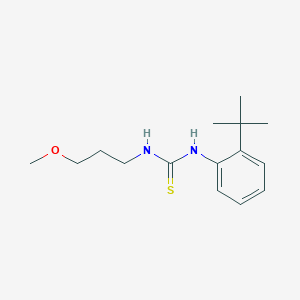 molecular formula C15H24N2OS B4859681 N-(2-tert-butylphenyl)-N'-(3-methoxypropyl)thiourea 