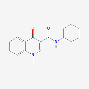 molecular formula C17H20N2O2 B4859725 N-cyclohexyl-1-methyl-4-oxo-1,4-dihydro-3-quinolinecarboxamide 