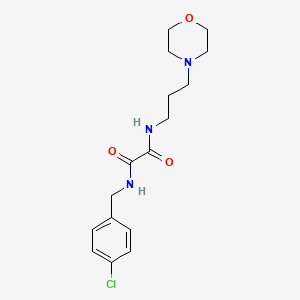 molecular formula C16H22ClN3O3 B4859826 N'-[(4-chlorophenyl)methyl]-N-(3-morpholin-4-ylpropyl)oxamide 