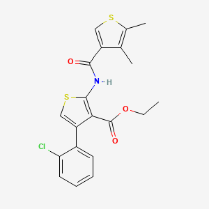 molecular formula C20H18ClNO3S2 B4859959 ethyl 4-(2-chlorophenyl)-2-{[(4,5-dimethyl-3-thienyl)carbonyl]amino}-3-thiophenecarboxylate 