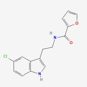molecular formula C15H13ClN2O2 B4859983 N-[2-(5-chloro-1H-indol-3-yl)ethyl]furan-2-carboxamide 