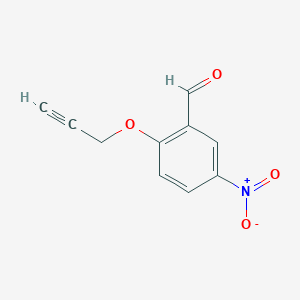 molecular formula C10H7NO4 B4860042 5-Nitro-2-(prop-2-yn-1-yloxy)benzaldehyde 