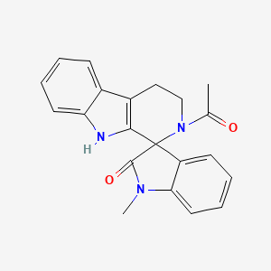 molecular formula C21H19N3O2 B4860091 2-acetyl-1'-methyl-2,3,4,9-tetrahydrospiro[beta-carboline-1,3'-indol]-2'(1'H)-one 