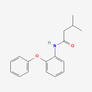 molecular formula C17H19NO2 B4860103 3-methyl-N-(2-phenoxyphenyl)butanamide 