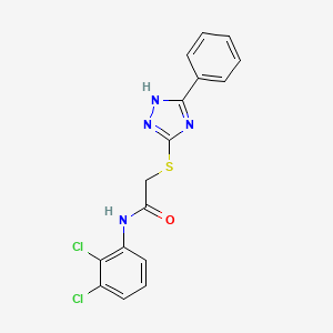 molecular formula C16H12Cl2N4OS B4860129 N-(2,3-dichlorophenyl)-2-[(5-phenyl-4H-1,2,4-triazol-3-yl)thio]acetamide 