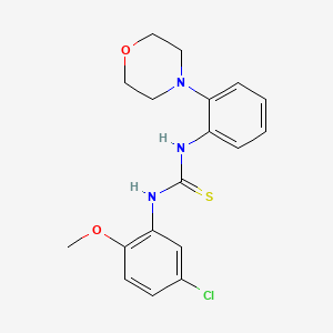 molecular formula C18H20ClN3O2S B4860176 N-(5-CHLORO-2-METHOXYPHENYL)-N'-(2-MORPHOLINOPHENYL)THIOUREA 