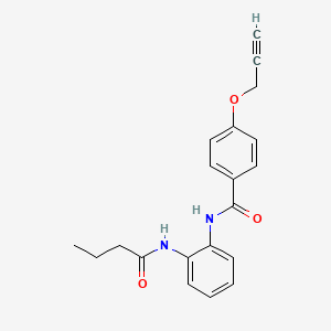 molecular formula C20H20N2O3 B4860183 N-[2-(butyrylamino)phenyl]-4-(2-propyn-1-yloxy)benzamide 