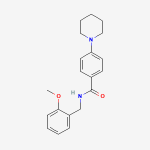 molecular formula C20H24N2O2 B4860212 N-(2-methoxybenzyl)-4-(1-piperidinyl)benzamide 