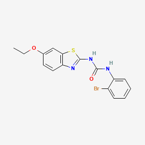 molecular formula C16H14BrN3O2S B4860224 N-(2-bromophenyl)-N'-(6-ethoxy-1,3-benzothiazol-2-yl)urea 