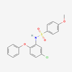 molecular formula C19H16ClNO4S B4860242 N-(5-chloro-2-phenoxyphenyl)-4-methoxybenzenesulfonamide 