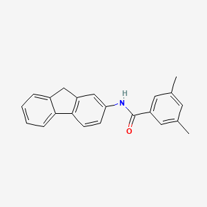 molecular formula C22H19NO B4860308 N-(9H-fluoren-2-yl)-3,5-dimethylbenzamide 