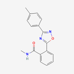 molecular formula C17H15N3O2 B4860390 N-methyl-2-[3-(4-methylphenyl)-1,2,4-oxadiazol-5-yl]benzamide 