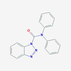 molecular formula C19H14N4O B486052 N,N-diphenylbenzotriazole-1-carboxamide CAS No. 190511-50-3