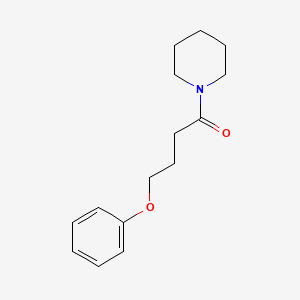 molecular formula C15H21NO2 B4860640 4-phenoxy-1-(piperidin-1-yl)butan-1-one 