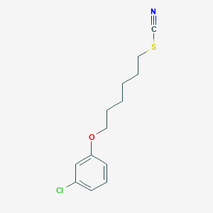 molecular formula C13H16ClNOS B4860652 6-(3-chlorophenoxy)hexyl thiocyanate 