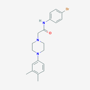 molecular formula C20H24BrN3O B486069 N-(4-bromophenyl)-2-(4-(3,4-dimethylphenyl)piperazin-1-yl)acetamide CAS No. 667891-31-8