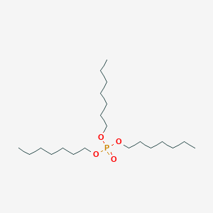 molecular formula C21H45O4P B048608 Triheptyl phosphate CAS No. 4621-50-5