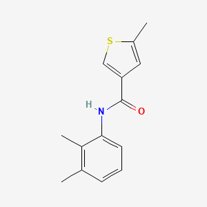 molecular formula C14H15NOS B4860830 N-(2,3-dimethylphenyl)-5-methyl-3-thiophenecarboxamide 