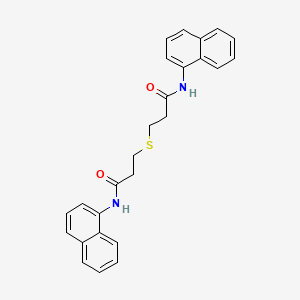molecular formula C26H24N2O2S B4861009 3,3'-thiobis(N-1-naphthylpropanamide) 