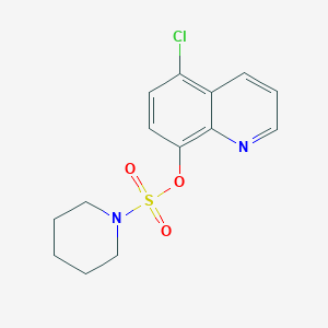 molecular formula C14H15ClN2O3S B486124 5-Chloro-8-quinolinyl 1-piperidinesulfonate CAS No. 825607-47-4