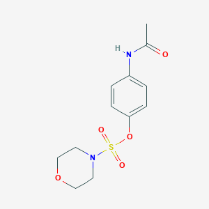 molecular formula C12H16N2O5S B486128 4-Acetamidophenyl morpholine-4-sulfonate CAS No. 825607-53-2