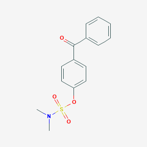 molecular formula C15H15NO4S B486131 4-benzoylphenyl dimethylsulfamate CAS No. 825607-56-5