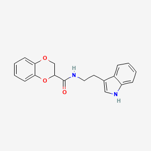 molecular formula C19H18N2O3 B4861505 N-[2-(1H-indol-3-yl)ethyl]-2,3-dihydro-1,4-benzodioxine-2-carboxamide 