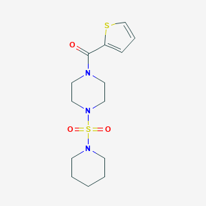molecular formula C14H21N3O3S2 B486160 1-(1-Piperidinylsulfonyl)-4-(2-thienylcarbonyl)piperazine CAS No. 825607-93-0